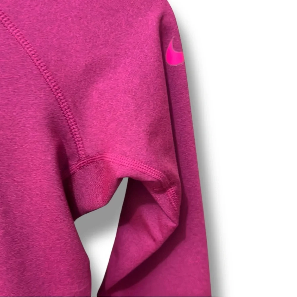 Nike Pro | NWOT Magenta Dri-FIT Hooded Warm Long Sleeve Athletic Top (sz XS/S)